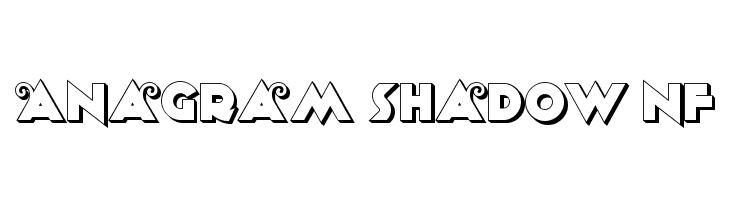 Anagram Shadow NF photo Anagram Shadow NF 40 Free Stylish Retro Fonts for Designers