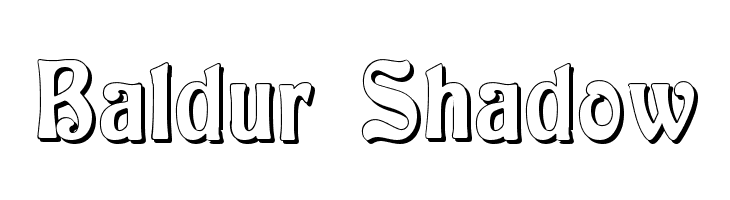 Baldur Shadow photo Baldur Shadow 40 Free Stylish Retro Fonts for Designers