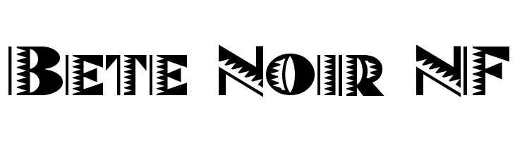 Bete Noir NF photo Bete Noir NF 40 Free Stylish Retro Fonts for Designers