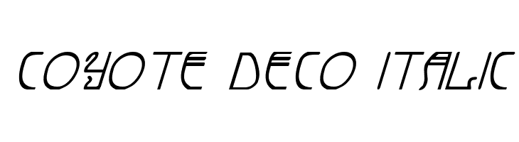 Coyote Deco Italic photo Coyote Deco Italic 40 Free Stylish Retro Fonts for Designers