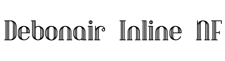 Debonair Inline NF photo Debonair Inline NF 40 Free Stylish Retro Fonts for Designers