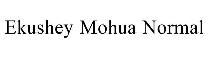Ekushey Mohua Normal Free Fonts Download