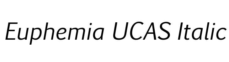 Download Euphemia Ucas Font Download Euphemia Ucas Font