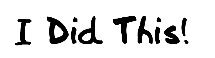 I Did This! Free Fonts Download