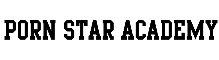 Porn Star Academy Font 110