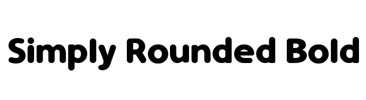 Simply Rounded Font