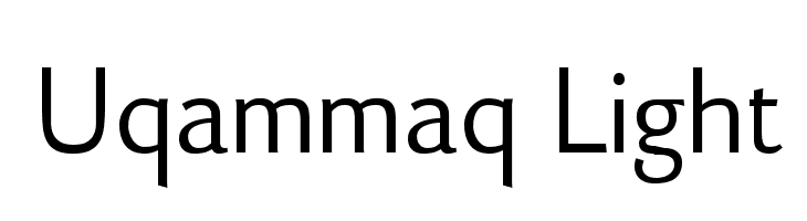 Uqammaq Light Free Fonts Download
