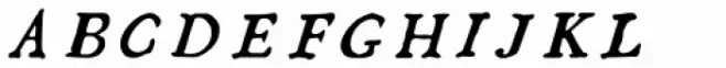 1790 Royal Printing Caps Italic