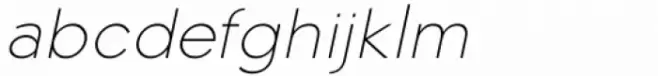Algoria Thin Italic