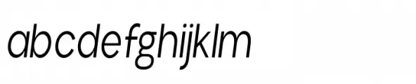Aloevera sans Condensed Light italic