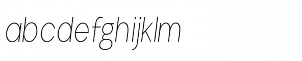 Aloevera sans Condensed Thin Italic