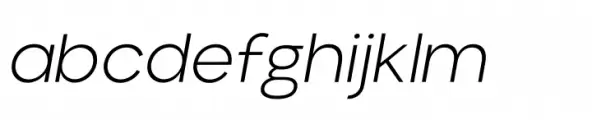 Aloevera sans Extra Light Italic