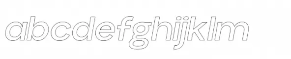 Aloevera sans Outline Medium Italic