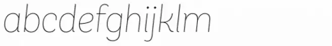Andes Neue Alt 3 Thin Italic