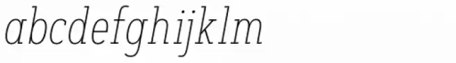 Artegra Slab Condensed Thin Italic
