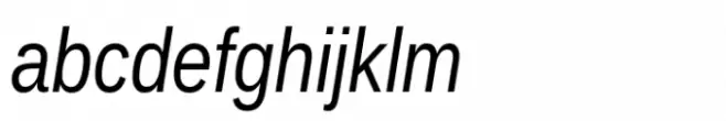 Ascender Sans Narrow WGL Italic