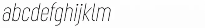 Augmento Condensed Thin Italic
