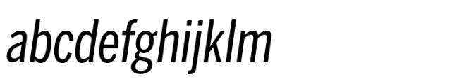 Benton Sans Std Compressed Regular Italic