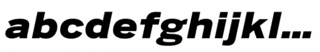 Benton Sans Std Wide Black Italic