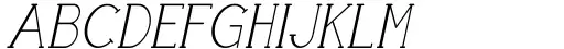 Boldatin Extra Light Slanted Condensed