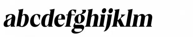 Calgera Extra Bold Condensed Oblique Contrast