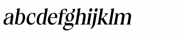 Calgera Medium Condensed Oblique Contrast