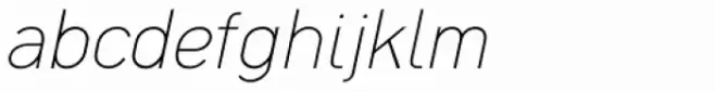 Caracas UltraLight Italic