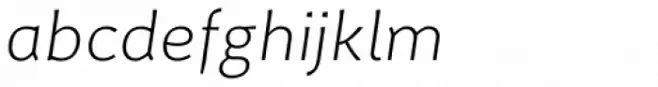 Certa Sans Extra Light Italic