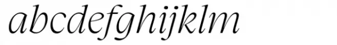 Charlea Extra Light Italic