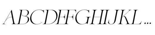 Cherly Hills Typeface Italic