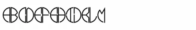 Circle Two Letter Thin Two Letter