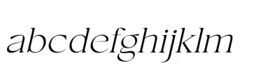 Conso Serif Extra Light Italic