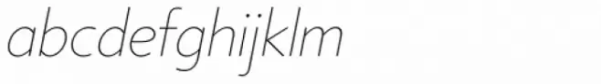 Core Sans B 15 Thin Italic
