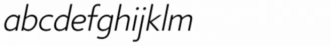 Core Sans B 25 Light Italic