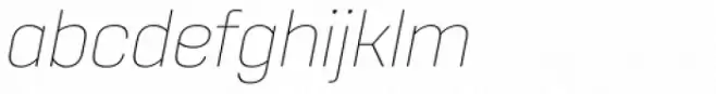Core Sans R 15 Thin Italic