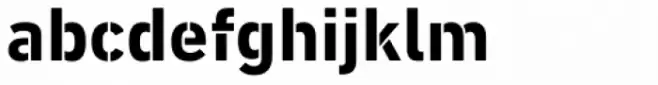DIN Next Stencil Bold