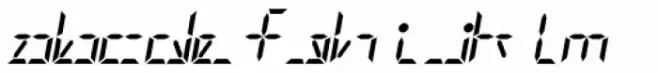 Digital-LED Bold Italic