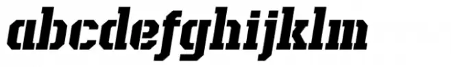 Esquina Stencil Black Italic