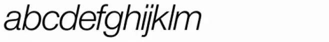 Europa Grotesk Nr 2 SH Light Italic