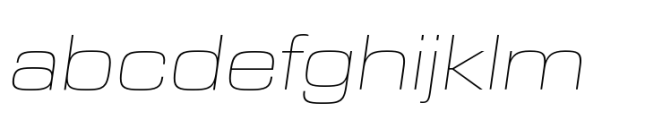 Eurostile Next Paneuropean Extended Ultra Light Italic