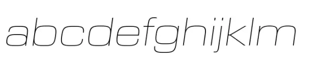 Eurostile Next Paneuropean Extended Ultra Light Italic