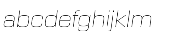 Eurostile Next Paneuropean Wide Ultra LightItalic