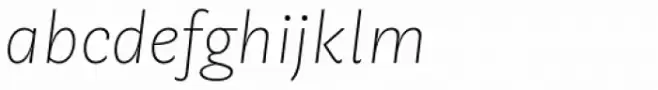 Geller Sans Rg Thin Italic