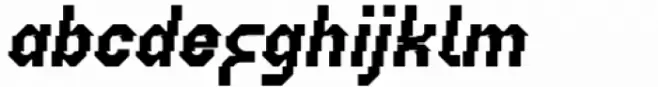 Geometrisk Thick Italic