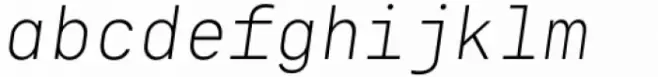 Gravitica Mono Extra Light Italic