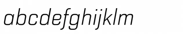 Haboro Squared Extra Thin Italic