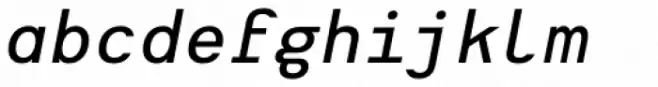 Heimat Mono SemiBold Italic