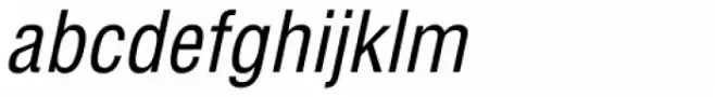 Helvetica Pro Condensed Oblique