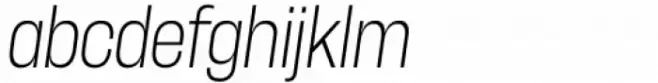 Herokid Extra Light Narrow Italic