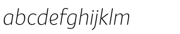 Honesty Sans Thin Italic